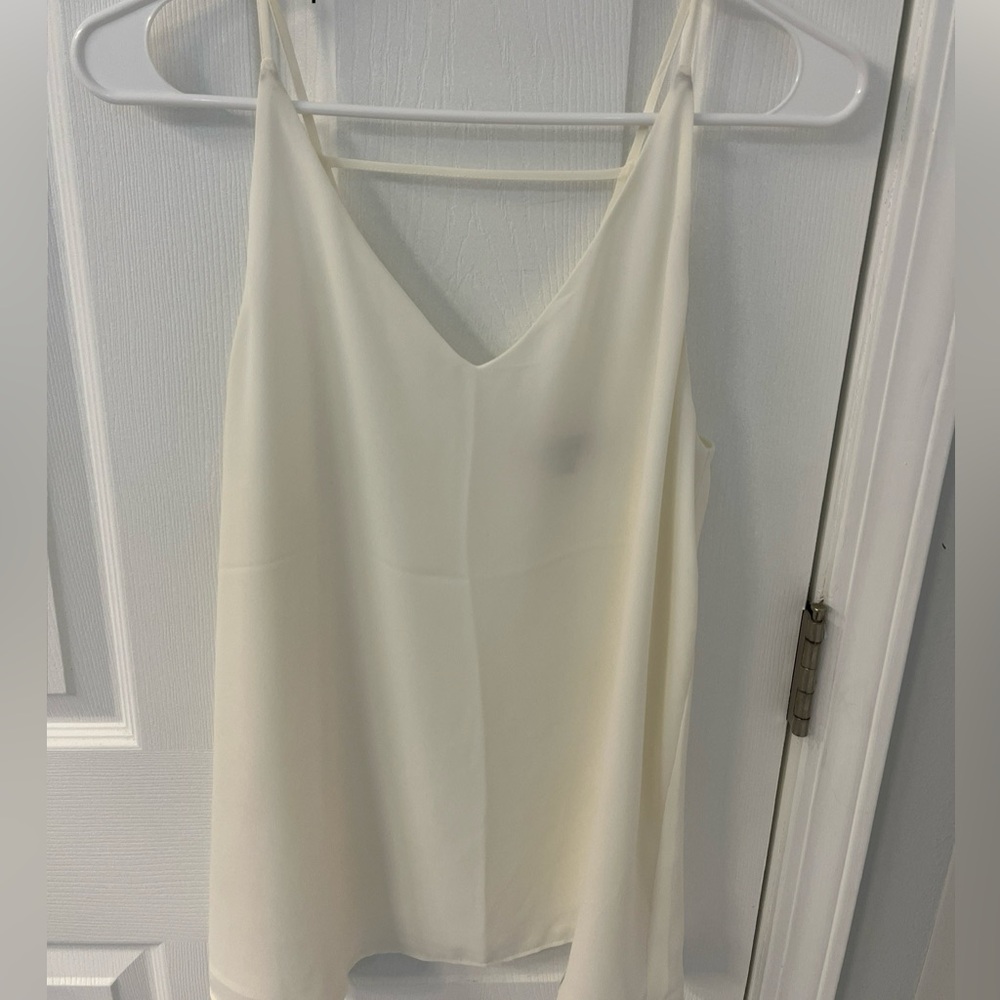LOFT Cream V-Neck Camisole